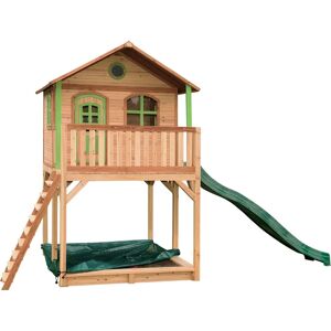 AXI Classic Andy Spielhaus Braun/Grün - Grüne Rutsche AXI Classic Andy Spielhaus Braun/Grün - Grüne Rutsche