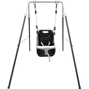 Balançoire pour bébé en métal AXI - Anthracite/Crème Balançoire pour bébé en métal AXI - Anthracite/Crème