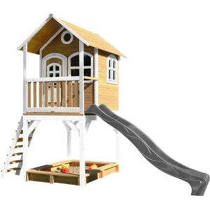 Maison de jeux Sarah AXI Classic - Maison en bois avec toboggan et bac à sable Maison de jeux Sarah AXI Classic - Maison en bois avec toboggan et bac à sable