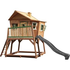 AXI Max Spielhaus - Vielseitiges Holzspielhaus mit Rutsche AXI Max Spielhaus - Vielseitiges Holzspielhaus mit Rutsche