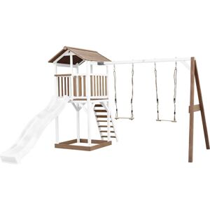 Axi Beach Tower - Doppel-Schaukel Braun/Weiß - Spielturm Axi Beach Tower - Doppel-Schaukel Braun/Weiß - Spielturm