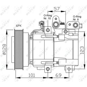 NRF 32204 Compressore di Climatizzazione NRF 32204 Compressore di Climatizzazione
