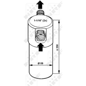 NRF 33083 Secador de Aire Acondicionado de Aluminio - Fácil de Instalar para Audi 100 NRF 33083 Secador de Aire Acondicionado de Aluminio - Fácil de Instalar para Audi 100
