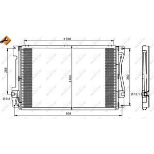 Volvo Air Conditioning Condenser - Easy Fit - Aluminum Volvo Air Conditioning Condenser - Easy Fit - Aluminum