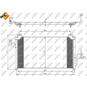 NRF Easy Fit 35356 Ilmastointikondensaattori - Varaosa NRF Easy Fit 35356 Ilmastointikondensaattori - Varaosa