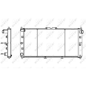 Radiador NRF Modelo 52121 de Aluminio - Enfriamiento del motor Radiador NRF Modelo 52121 de Aluminio - Enfriamiento del motor