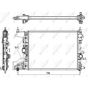 Radiateur NRF 53153 - Refroidissement, Aluminium, Capteur - Publicité Radiateur NRF 53153 - Refroidissement, Aluminium, Capteur - Publicité