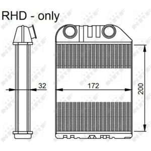NRF 54286 Lämmityssäiliö Opel Vectra B - Ei Putkistoa NRF 54286 Lämmityssäiliö Opel Vectra B - Ei Putkistoa