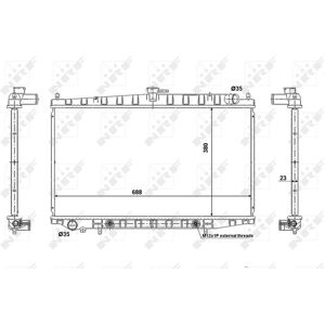 NRF 688 381 23 Aluminium Radiator - Cooling System NRF 688 381 23 Aluminium Radiator - Cooling System