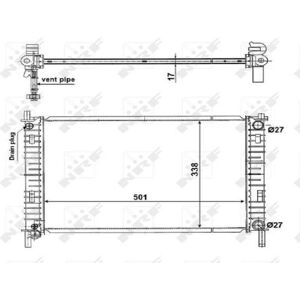 NRF 56134 Radiatore in Alluminio per Ford Mazda - Radiatore NRF 56134 Radiatore in Alluminio per Ford Mazda - Radiatore