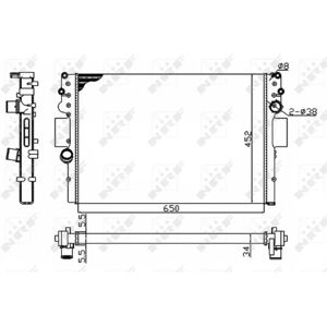 NRF 53614A Aluminium Kylare - Kylsystemet NRF 53614A Aluminium Kylare - Kylsystemet