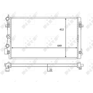 Radiatore in alluminio NRF 59056 per VW Seat - Radiatore Radiatore in alluminio NRF 59056 per VW Seat - Radiatore