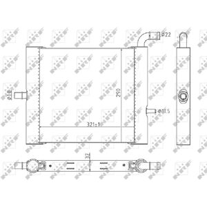 NRF 59176 Aluminum Radiator - Coolant, Alloy, 32mm, 278x321mm NRF 59176 Aluminum Radiator - Coolant, Alloy, 32mm, 278x321mm