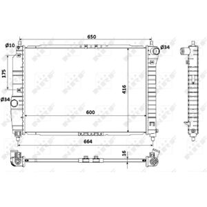 Chevrolet Daewoo 53902A Alumiinijäähdytin - Radiator Chevrolet Daewoo 53902A Alumiinijäähdytin - Radiator