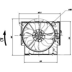 BMW NRF 47923 Ventilatore Motore 600W - Serie E88 E90 BMW NRF 47923 Ventilatore Motore 600W - Serie E88 E90