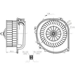 NRF 34282 Ventilation d'air - Ventilateur rectangulaire pour cabine - Publicité NRF 34282 Ventilation d'air - Ventilateur rectangulaire pour cabine - Publicité