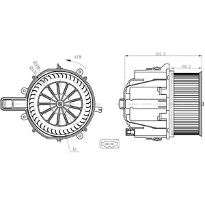 NRF 34285 Soufflante - Ventilateur de chauffage pour Porsche Boxster - Publicité NRF 34285 Soufflante - Ventilateur de chauffage pour Porsche Boxster - Publicité
