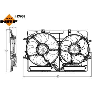 NRF 8K0959455T Ventilateur - Ventilateur de radiateur pour Audi - Publicité NRF 8K0959455T Ventilateur - Ventilateur de radiateur pour Audi - Publicité