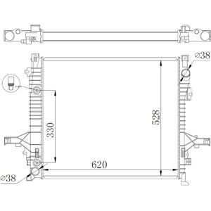 NRF 550019 Aluminium Radiator - Cooling System NRF 550019 Aluminium Radiator - Cooling System