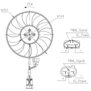NRF 47969 Radiator Fan - Simple Cooling - 400W Power NRF 47969 Radiator Fan - Simple Cooling - 400W Power