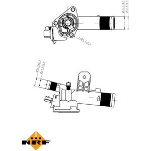 NRF 725082 Wasserthermostat - Renault Nissan Fahrzeugteile NRF 725082 Wasserthermostat - Renault Nissan Fahrzeugteile