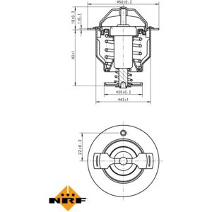 NRF 725119 Veden termostaatti - Thermostat d'eau Toyota, Mitsubishi, Hyundai, Nissan NRF 725119 Veden termostaatti - Thermostat d'eau Toyota, Mitsubishi, Hyundai, Nissan