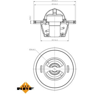 NRF Malli 725156 Vesilämmittimen termostaatti - Ilman koteloa NRF Malli 725156 Vesilämmittimen termostaatti - Ilman koteloa
