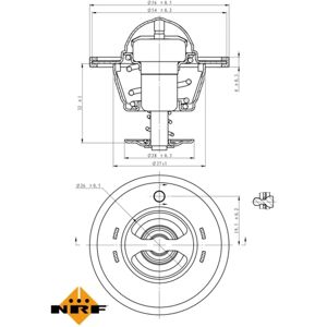 NRF 725180 Termostato acqua - X-Trail, Primera, Koleos NRF 725180 Termostato acqua - X-Trail, Primera, Koleos