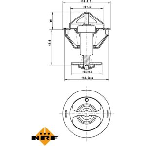 NRF 725200 Vesitermostaatti Ford-auton - 82°C - Ilman koteloa NRF 725200 Vesitermostaatti Ford-auton - 82°C - Ilman koteloa