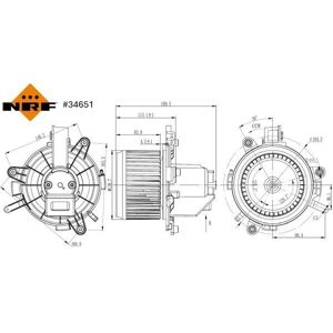 NRF 34651 - Ilmaventilaatio Citroën, Opel, Vauxhall NRF 34651 - Ilmaventilaatio Citroën, Opel, Vauxhall