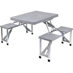 Table Pliante de Pique-nique Gray Redcliffs - Avec Chaises - Publicité Table Pliante de Pique-nique Gray Redcliffs - Avec Chaises - Publicité