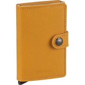 Secrid Miniwallet Crisple - Porte-cartes RFID en cuir jaune - Porte-monnaie compact - Publicité Secrid Miniwallet Crisple - Porte-cartes RFID en cuir jaune - Porte-monnaie compact - Publicité