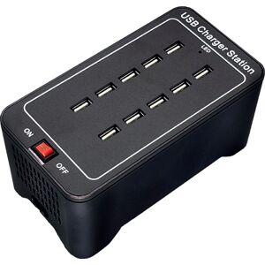 Securit Flere USB-oplader - 10 porte Securit Flere USB-oplader - 10 porte