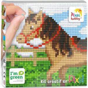 PIXEL Kreativt målarset 12x12cm - Häst i ängen - Set PIXEL Kreativt målarset 12x12cm - Häst i ängen - Set