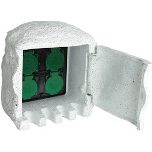 vidaXL Presa Esterna Impermeabile - 4 Prese - Design in Resina Elegante vidaXL Presa Esterna Impermeabile - 4 Prese - Design in Resina Elegante