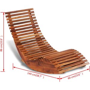 vidaXL Wooden Lounger vidaXL Wooden Lounger
