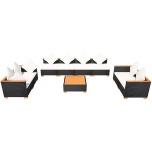 vidaXL 9-tlg. Garten-Lounge-Set - Modulares Outdoor-Möbelset vidaXL 9-tlg. Garten-Lounge-Set - Modulares Outdoor-Möbelset