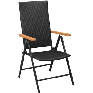 vidaXL Stackable Garden Chair in Braided Resin (2 Pieces) vidaXL Stackable Garden Chair in Braided Resin (2 Pieces)