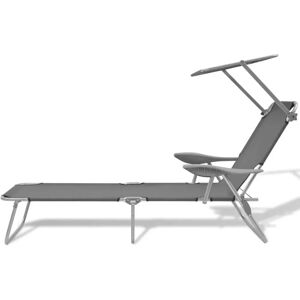 vidaXL Folding Sun Lounger Steel - 42934 vidaXL Folding Sun Lounger Steel - 42934