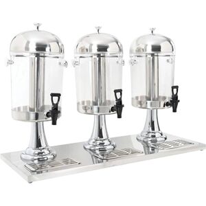 vidaXL Triple Juice Dispenser Stainless Steel 3x8 L - Juice Dispenser vidaXL Triple Juice Dispenser Stainless Steel 3x8 L - Juice Dispenser