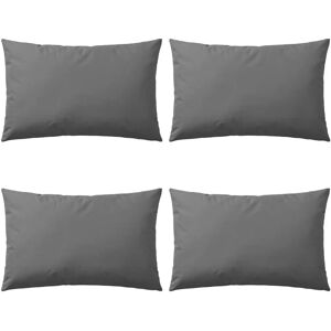 Coussins de jardin vidaXL 60x40cm gris lot de 4 Coussins de jardin vidaXL 60x40cm gris lot de 4