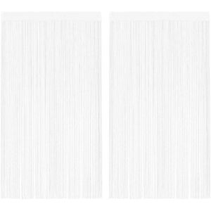 vidaXL White String Curtains 2x 100x250cm - Curtains vidaXL White String Curtains 2x 100x250cm - Curtains