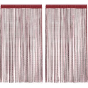 vidaXL Model String Curtains - Burgundy Room Divider - Curtain vidaXL Model String Curtains - Burgundy Room Divider - Curtain