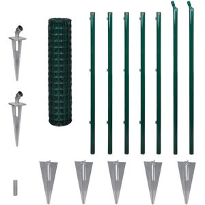vidaXL Euro Fence Steel Green 10x1.2m - Fence Set vidaXL Euro Fence Steel Green 10x1.2m - Fence Set
