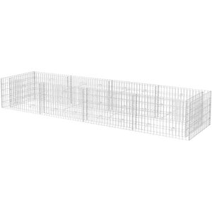 vidaXL Gabion Raised Bed Steel 360x90x50cm Outdoor Garden Stone Pot Wire Mesh - Raised Garden Bed vidaXL Gabion Raised Bed Steel 360x90x50cm Outdoor Garden Stone Pot Wire Mesh - Raised Garden Bed