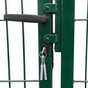 vidaXL Garden Fence Gate - Steel Green 350x100cm vidaXL Garden Fence Gate - Steel Green 350x100cm