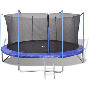 vidaXL 4.57 m Steel Frame Trampoline Set with Enclosure vidaXL 4.57 m Steel Frame Trampoline Set with Enclosure