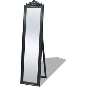 vidaXL Miroir en pied noir style Baroque 160x40 cm - Miroir vidaXL Miroir en pied noir style Baroque 160x40 cm - Miroir