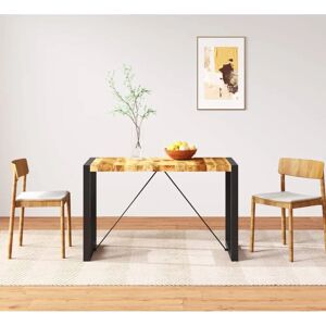 vidaXL Solid Mango Wood Dining Table 120cm - Kitchen Table vidaXL Solid Mango Wood Dining Table 120cm - Kitchen Table