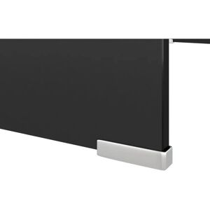vidaXL 244136 TV Cabinet - Tempered Glass Black vidaXL 244136 TV Cabinet - Tempered Glass Black